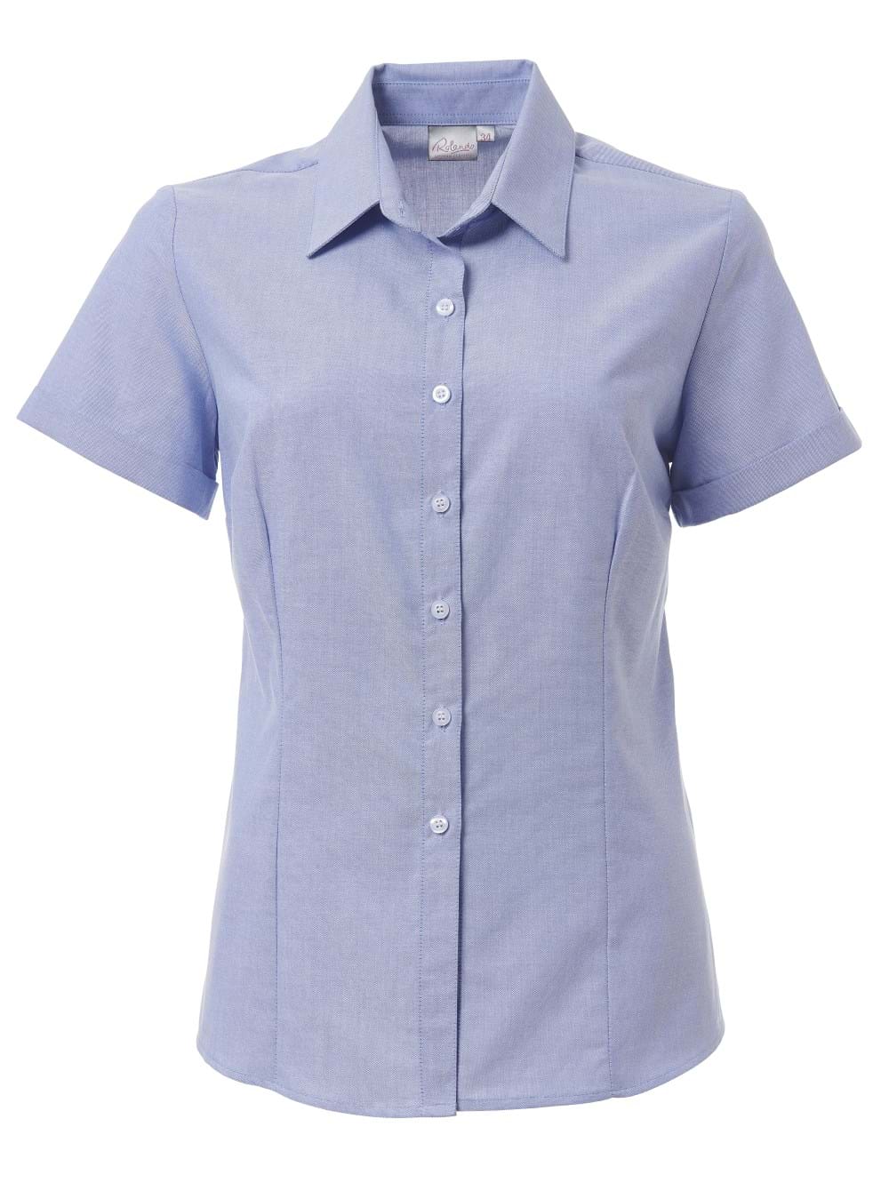 Ladies Oxford K373 S/S Blouse - Blue