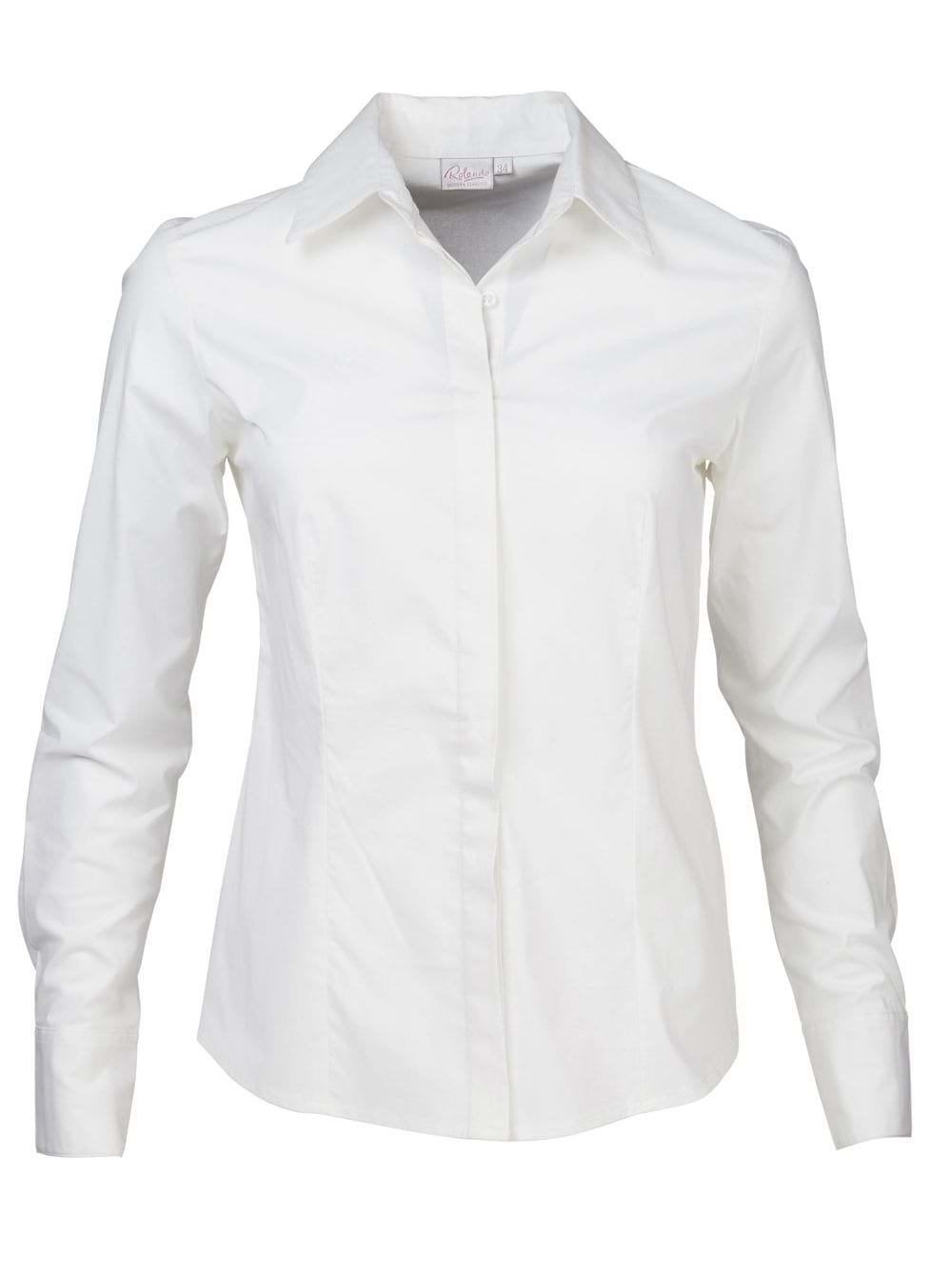 Savannah K213 L/S Blouse - White
