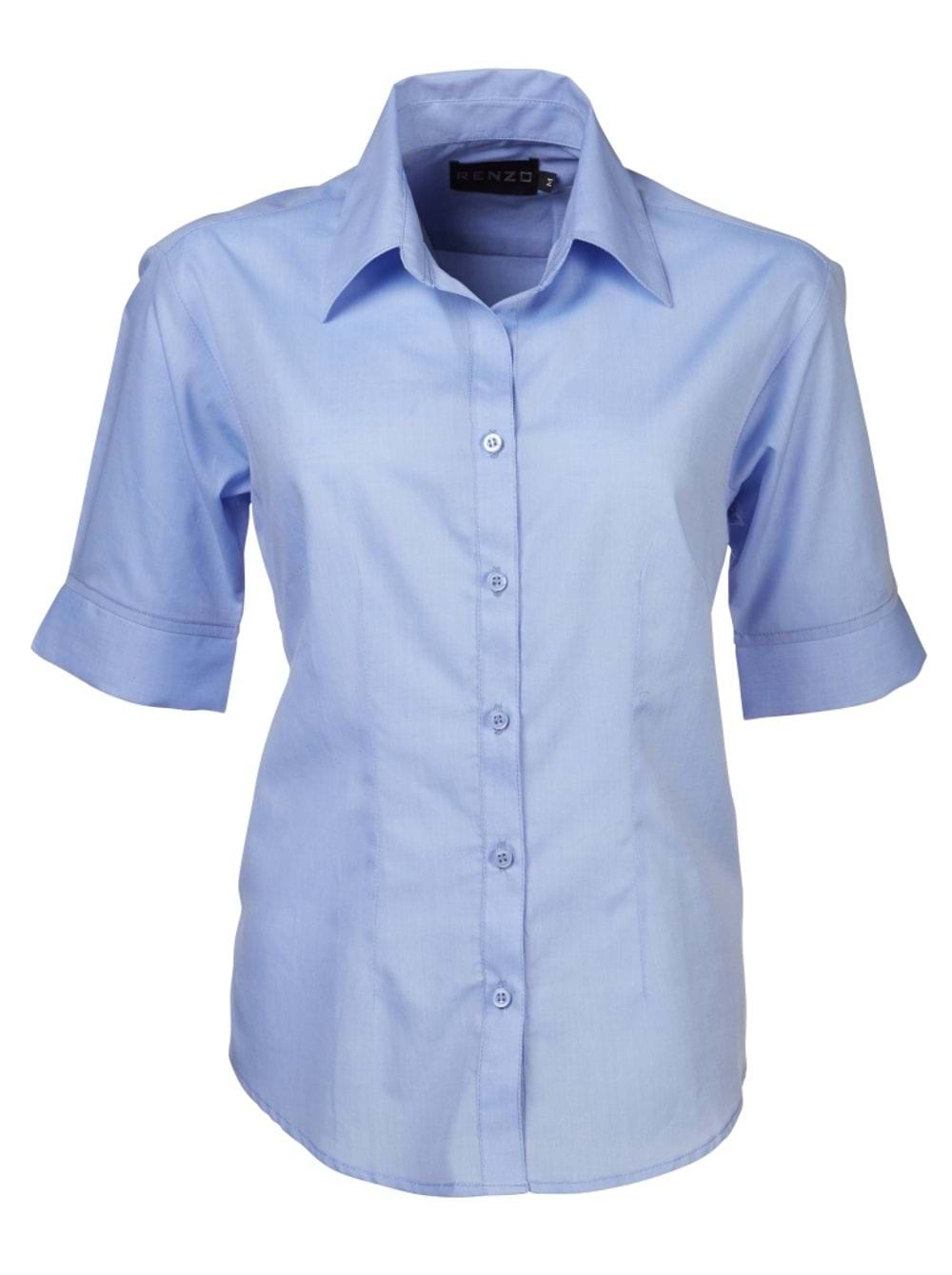 Megan S05 S/S Blouse - Powder