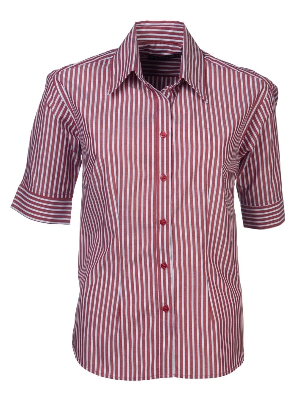 Megan S10 S/S Blouse - Red