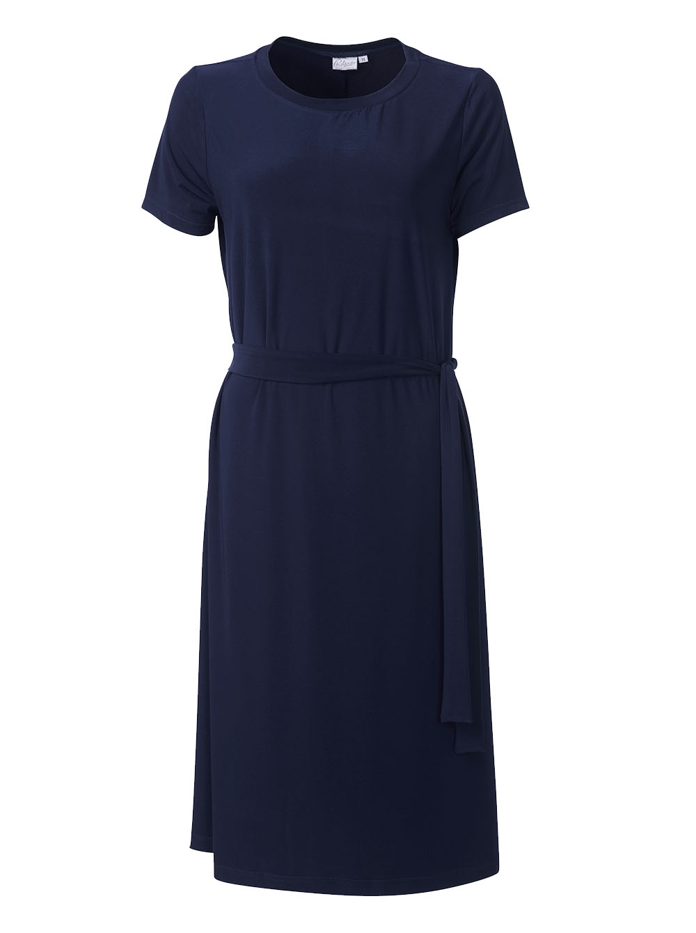 Lana S/S A-Line Knit Dress K232 - Navy
