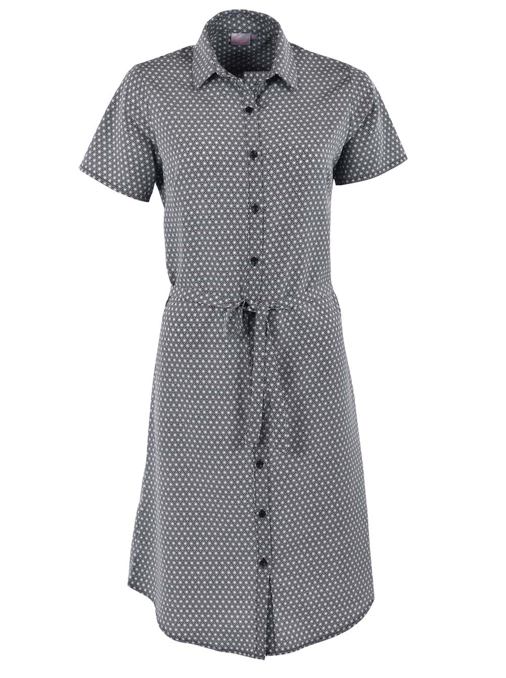 Mia K219 Short Sleeve Dress - Black