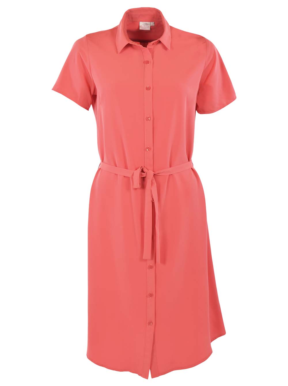 Mia K225 Short Sleeve Dress - Coral