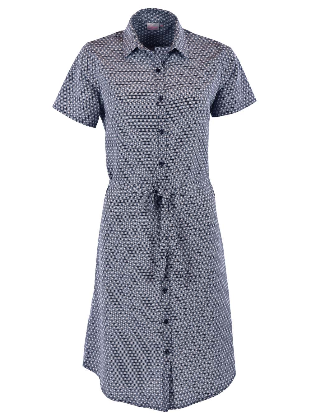 Mia K219 Short Sleeve Dress - Navy