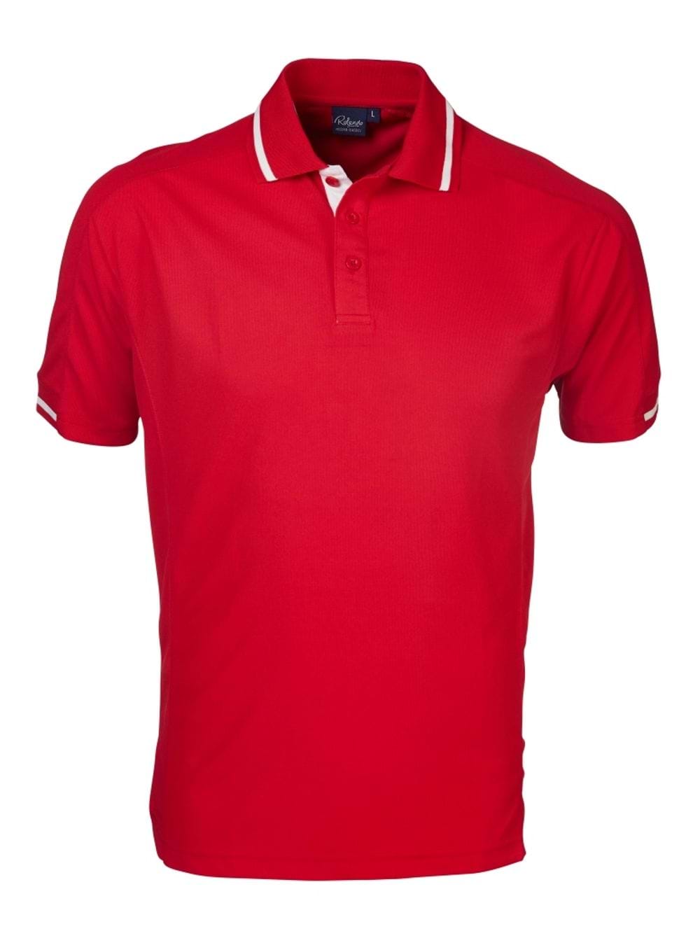 Men's Qd1 Quick Dry Golfer - RED