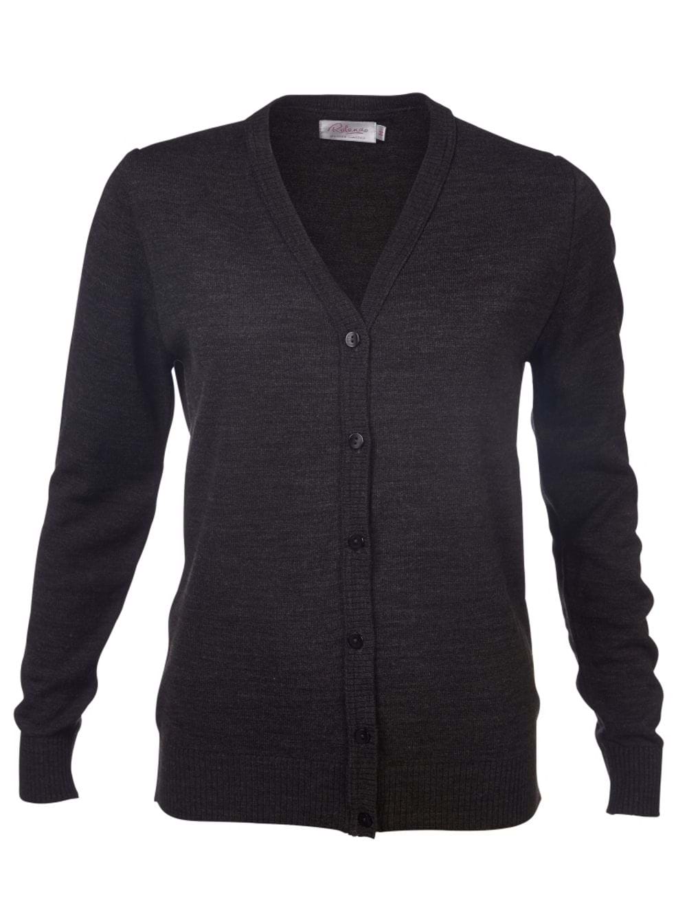 Kate L/S Cardigan - Charcoal