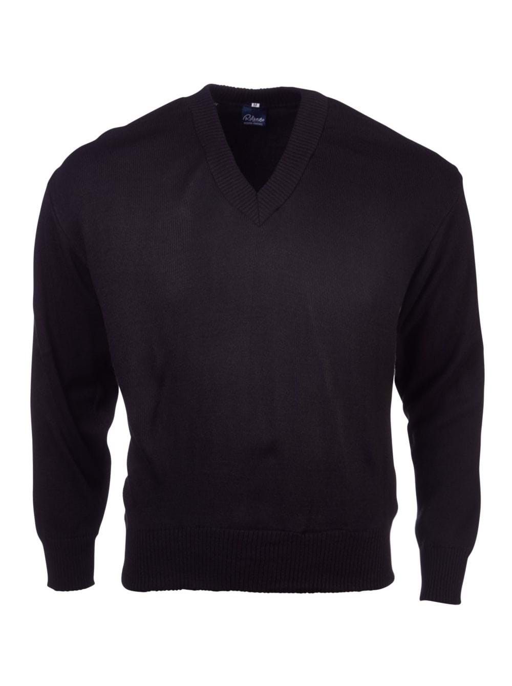 Mens Basic L/S Pullover - Black