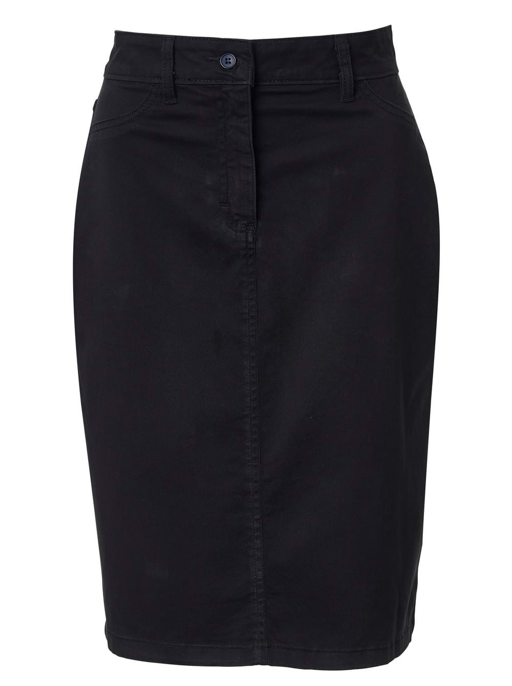 Ladies Madison Chino Skirt - Black