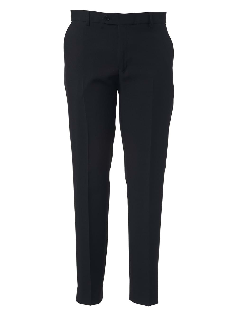 Men Enzo Flat Front Trouser- Fabric 869 Black