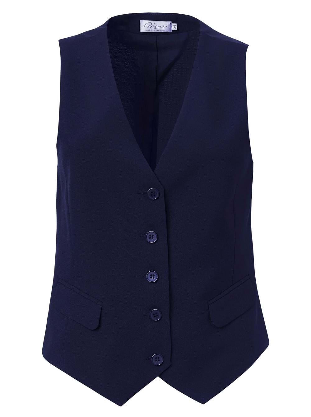 Ladies Dominique Waistcoats- Fabric 869 Navy