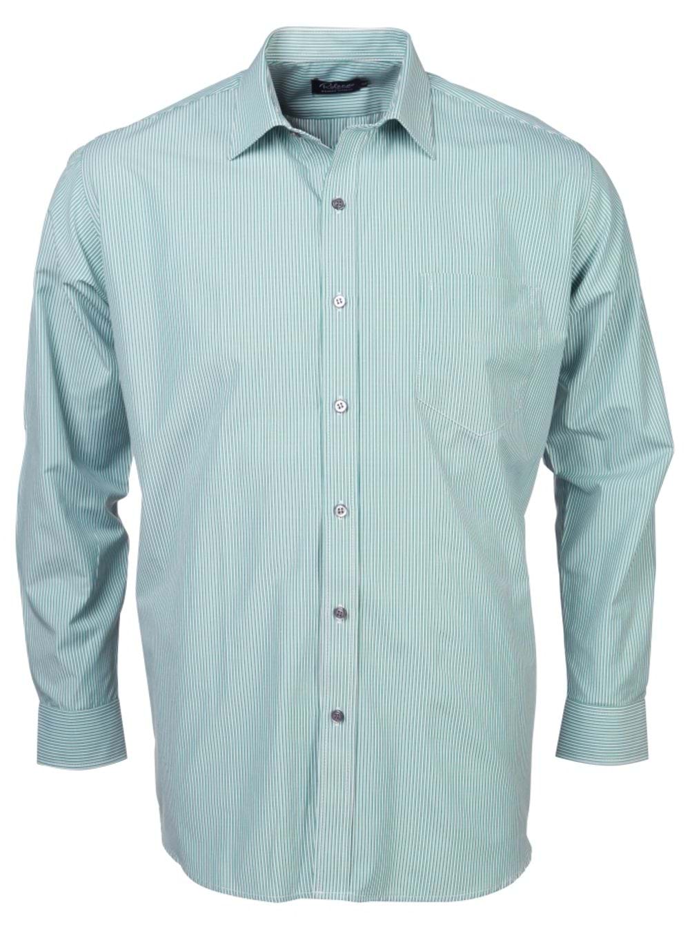 Mens K124 L/S Shirt - Green/White