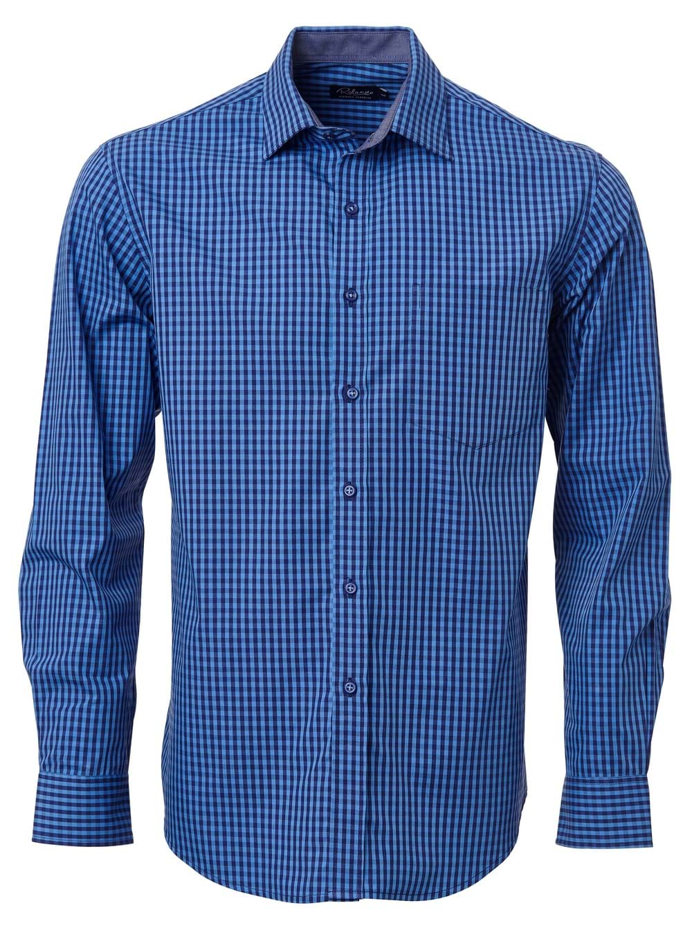 Mens Heath K233 L/S Shirt - Navy/Blue