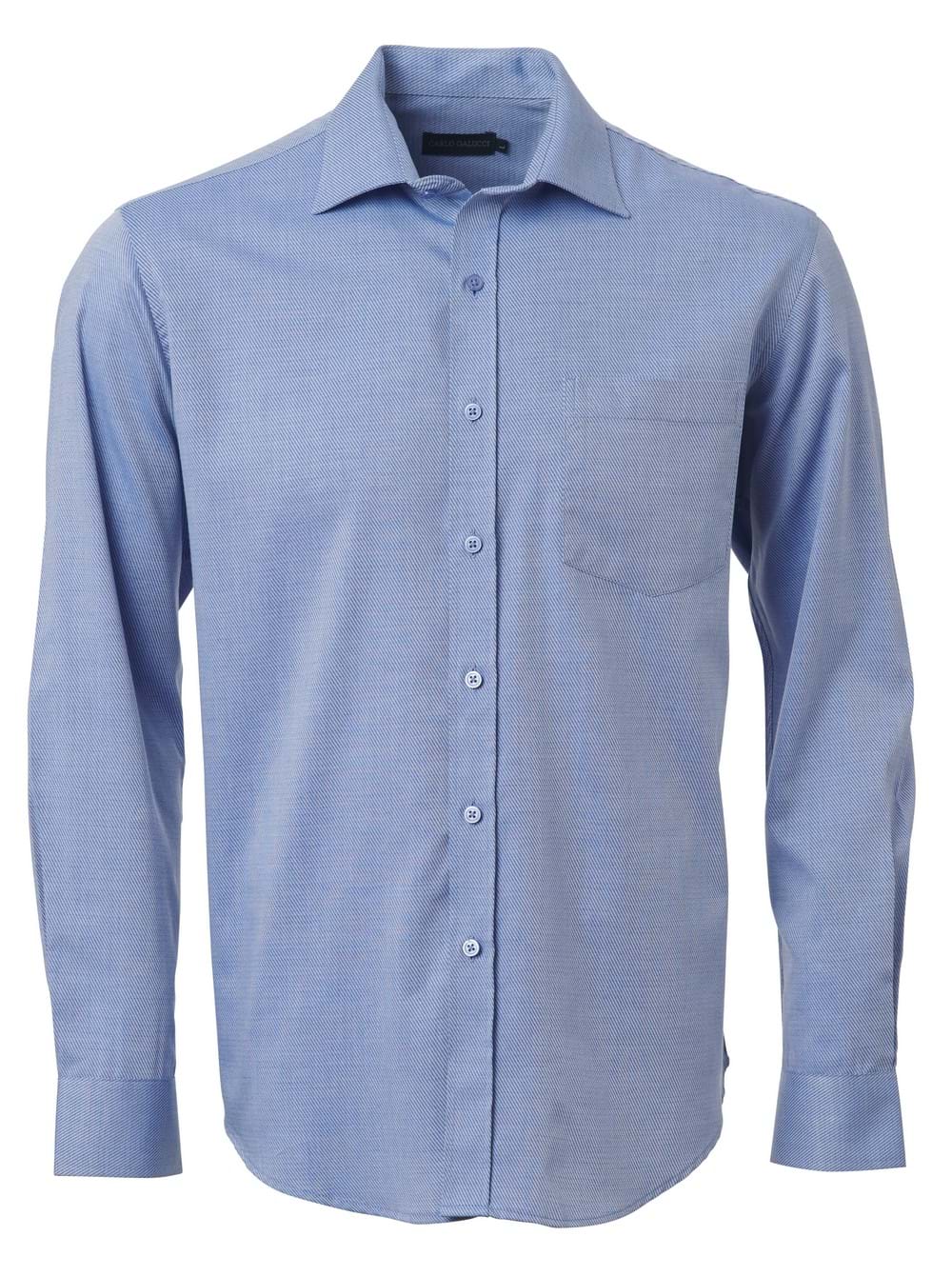 Mens Lucca K237 L/S Shirt - French Blue