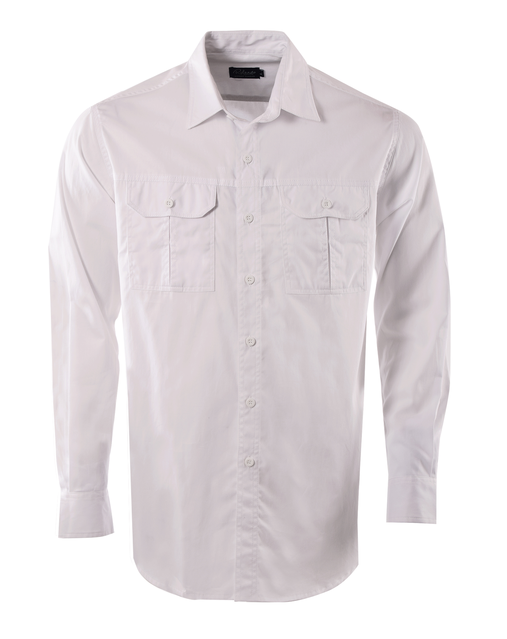 Mens Forrest L/S Shirt - White