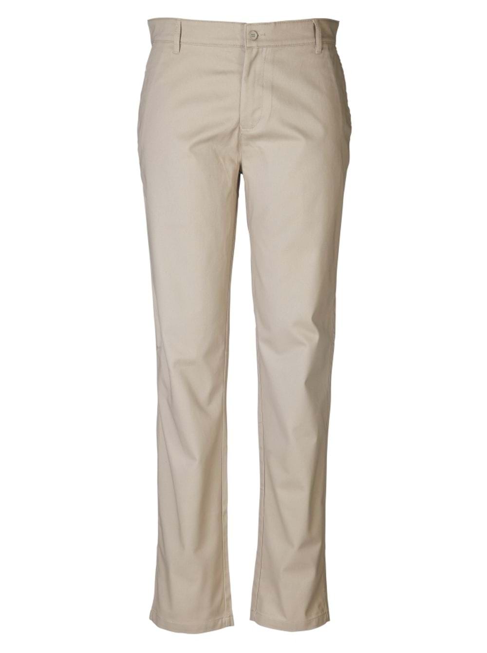 Nathan Chino Flat front - Taupe